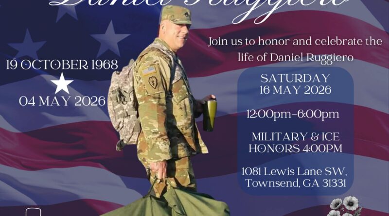 Daniel Ruggiero Townsend, GA Obituary-Death